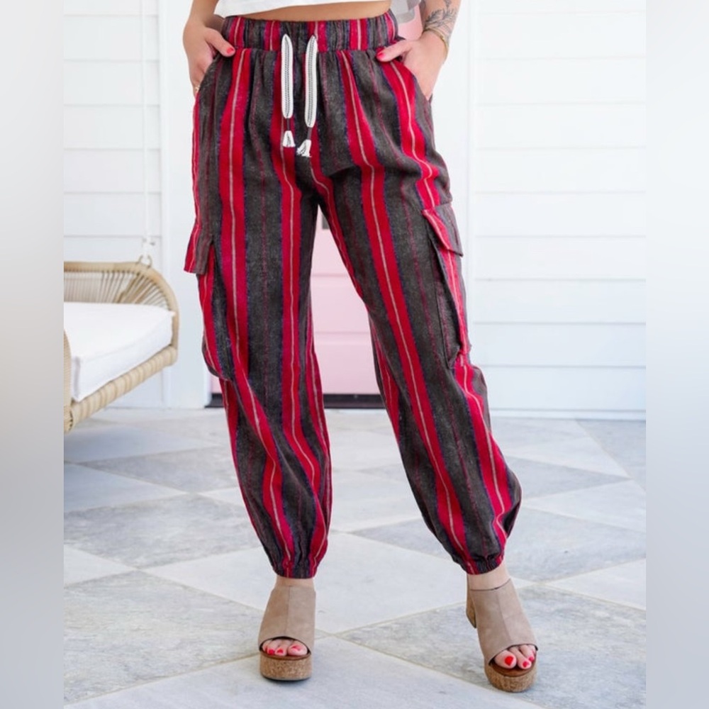 Pol striped jogger pants